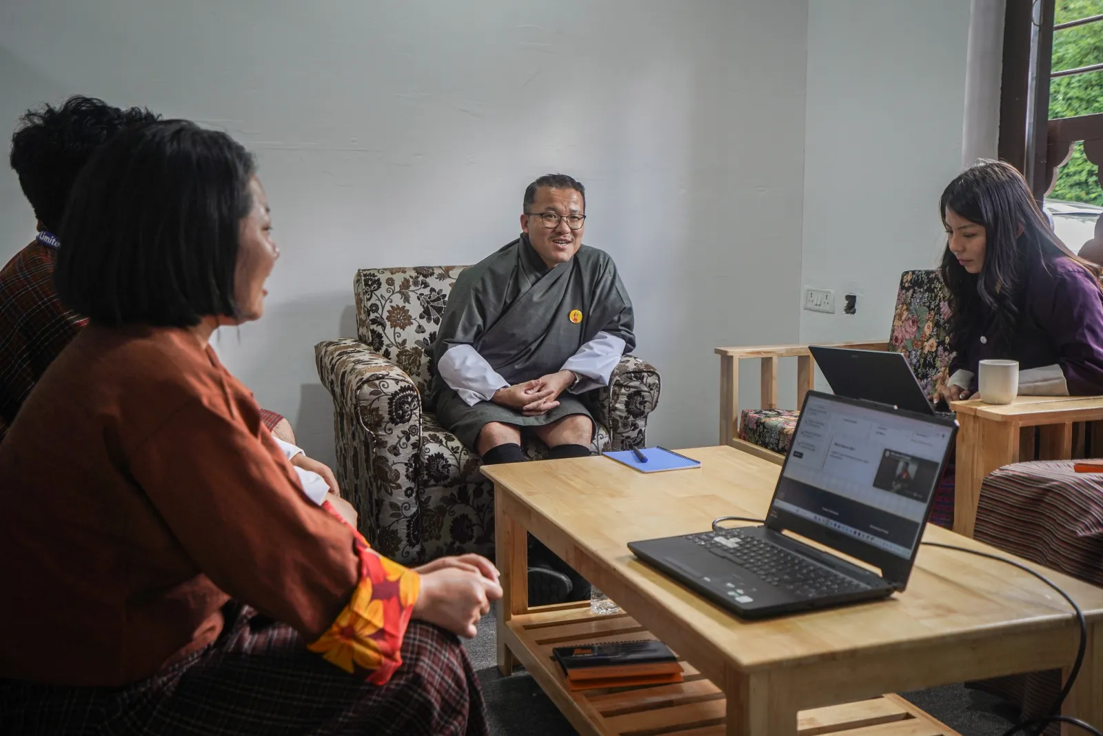 aBit and CRA teams during the final review session in Thimphu
